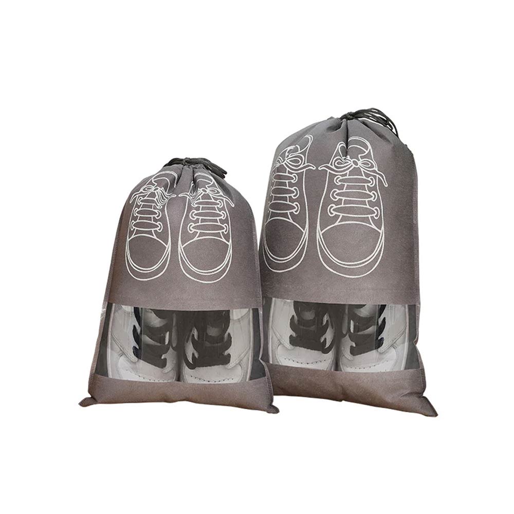 Portable Travel Shoe Waterproof Bag with View - Gray