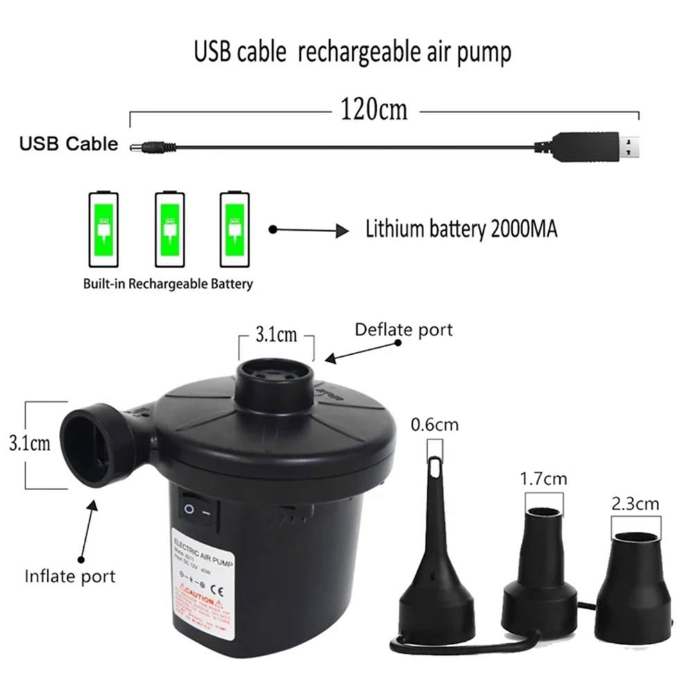 Portable USB Electric Air Pump