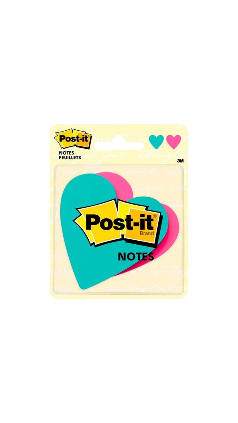 Post-it Heart Shaped Sticky Notes - 150 Pcs