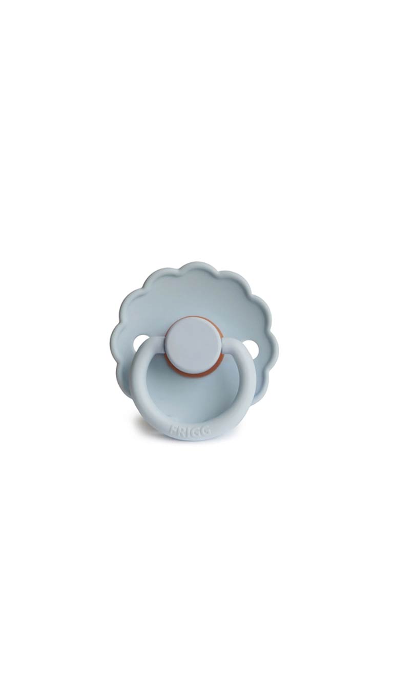 Frigg Daisy Latex Baby Pacifier Size 1 (0-6m) Powder Blue - 1 pcs