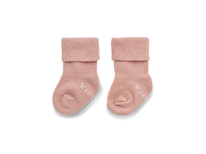 KipKep Bio Cotton Stay-on-Socks Newborn &amp; Premature Mauve - 1 Pair
