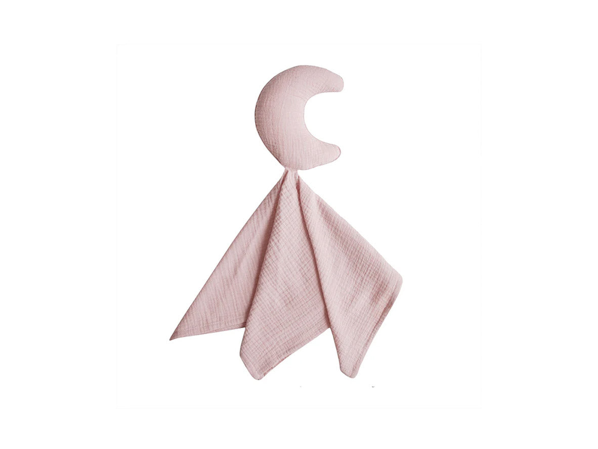 Mushie Lovey Blanket Moon - Blush