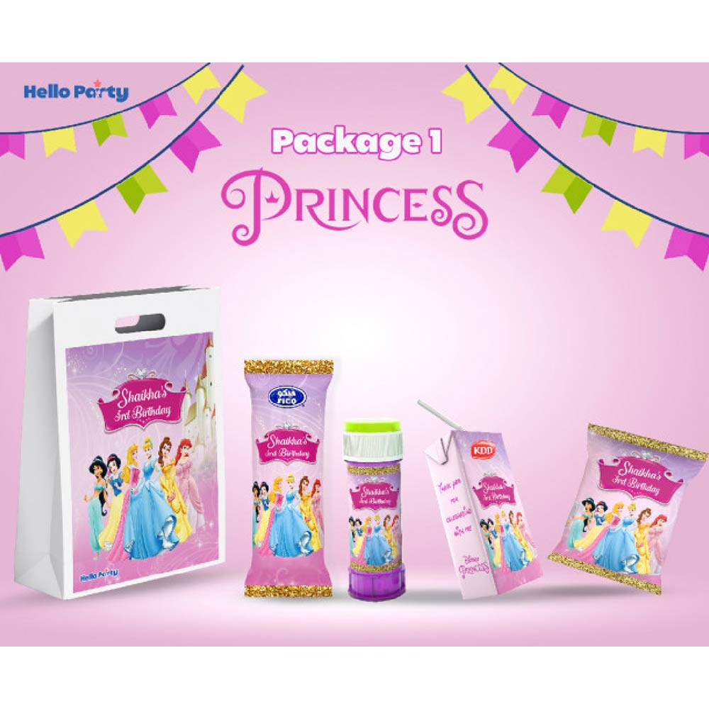 Hello Party Princess Package 1 - For 5 Kids