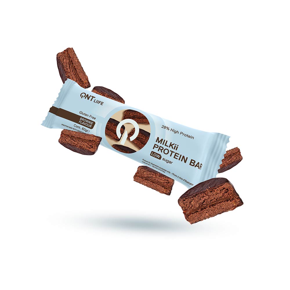 QNT Life Milkii Protein Bar Low Sugar - Brownie Flavour 60g