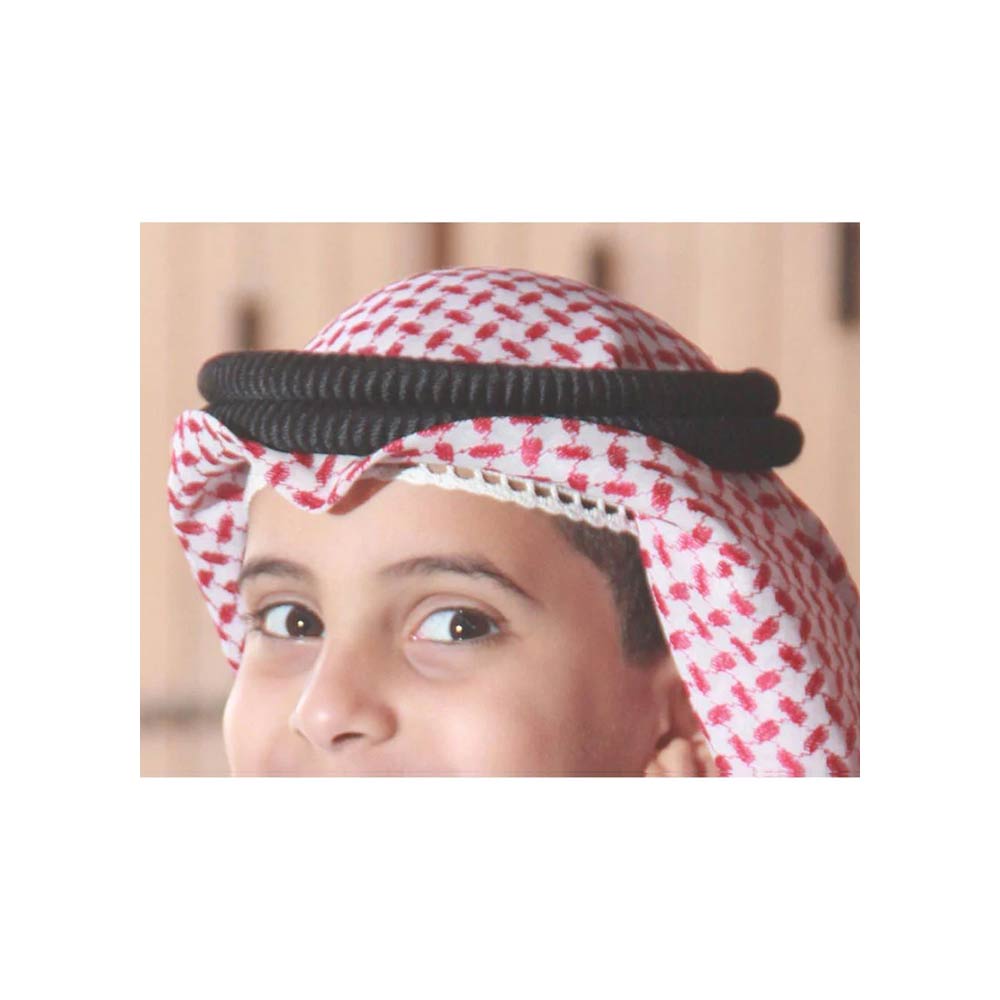 Al Jazeera Ready-Made Shemagh Sewn with Agal For Boys