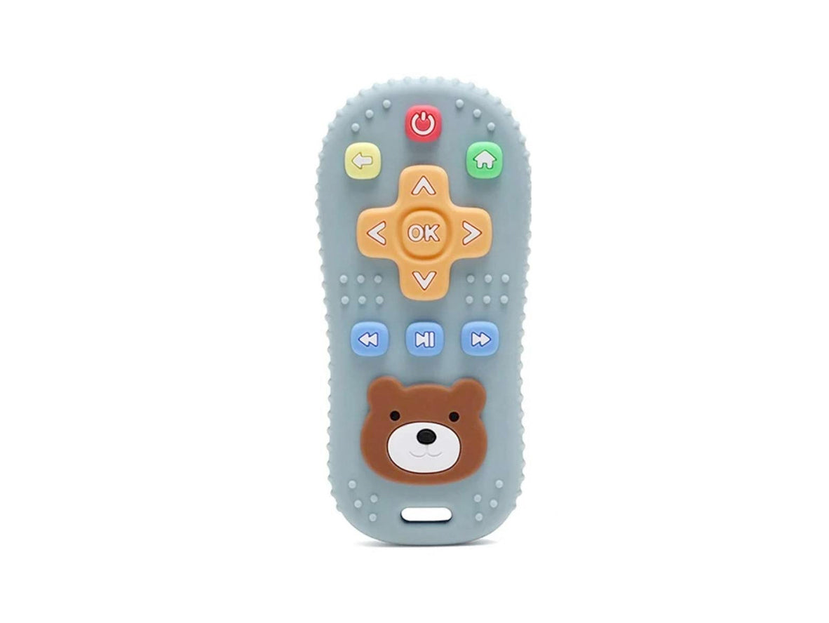 Tiny's silicone teether remote shape helps relieve pain and gum inflammation resulting from tooth growth. Made of safe and high-quality material.