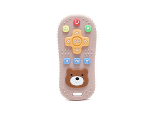 Tiny's silicone teether remote shape helps relieve pain and gum inflammation resulting from tooth growth. Made of safe and high-quality material.