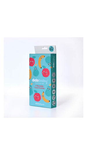 Didobaby Reusable Pouches (Pack of 6) Fruits  - 100ml