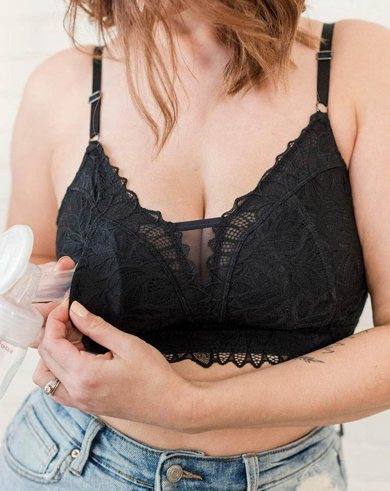 Davin & Adley Riley Nursing Bra - Black