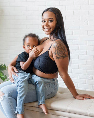 Davin & Adley Riley Nursing Bra - Black