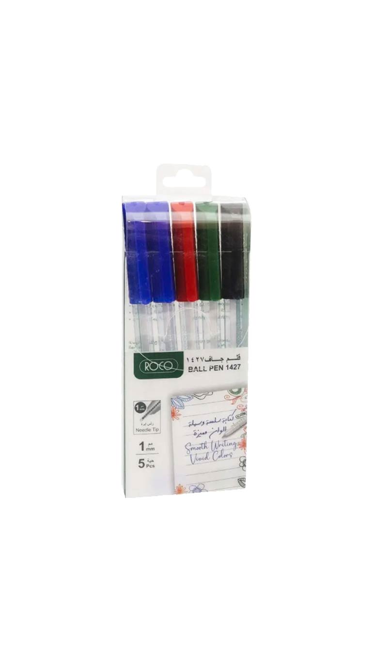 Roco Ball Pen (1427) Mix Set - 5 Pcs