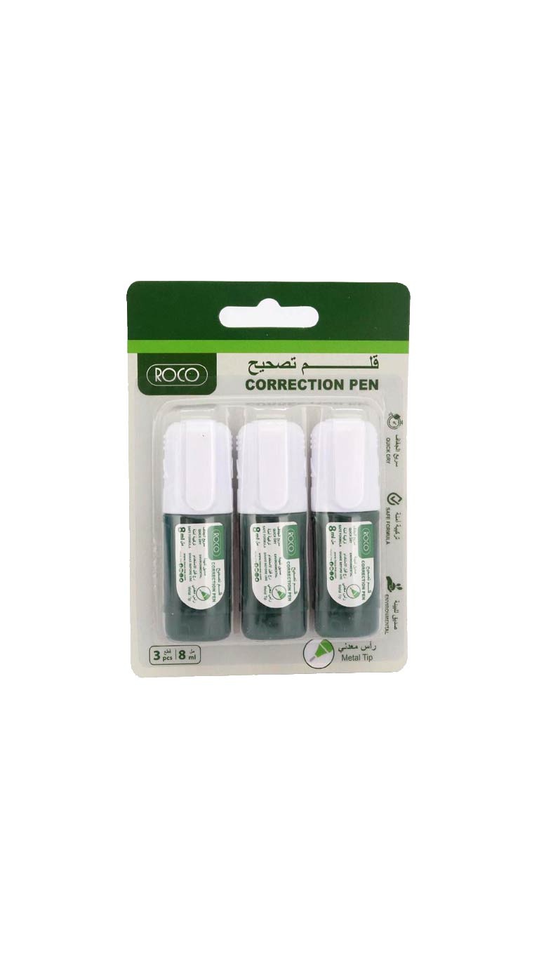 Roco Correction Pen (8ml) - 3 Pcs