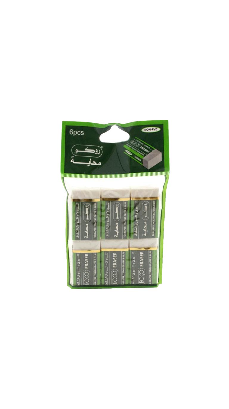 Roco Eraser Meduim - 6 Pcs