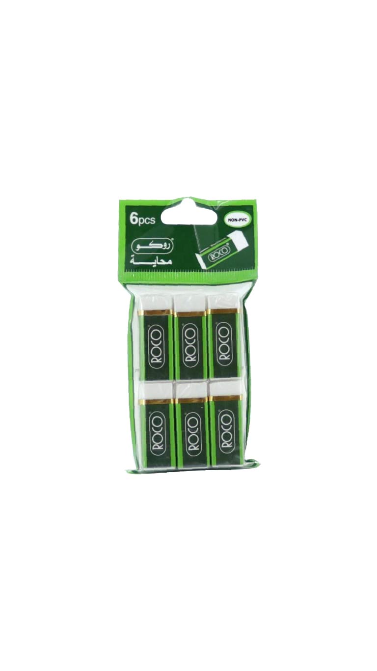 Roco Eraser Small - 6 Pcs