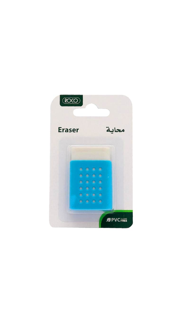 Roco Eraser with Holder - Blue