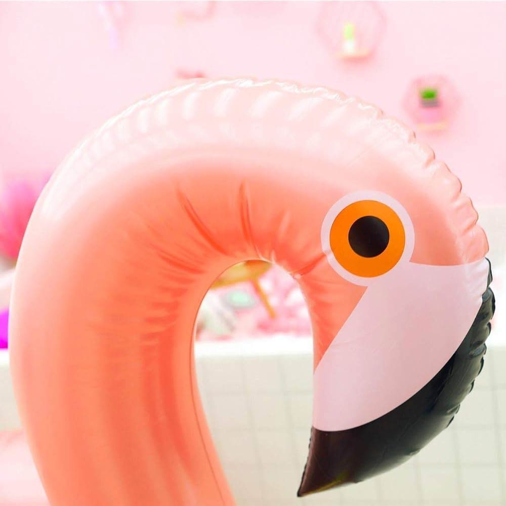 Rose Gold Sequined Huge Float - Flamingo