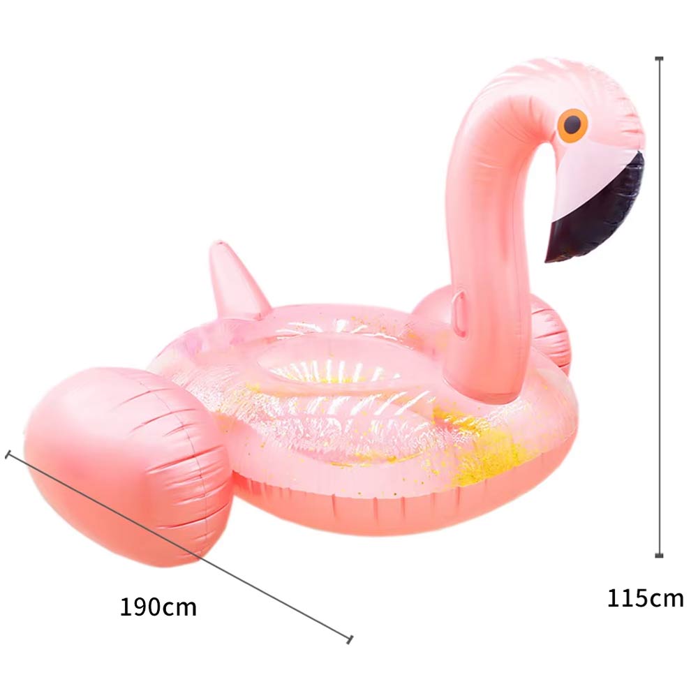 Rose Gold Sequined Huge Float - Flamingo