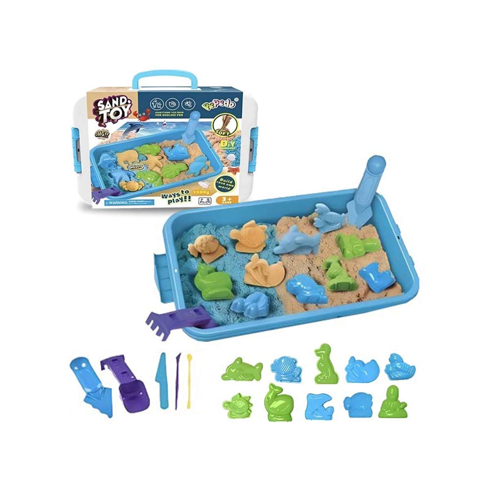 Sand Toy DIY Play Sand 1500g (3Yrs+) – Blue