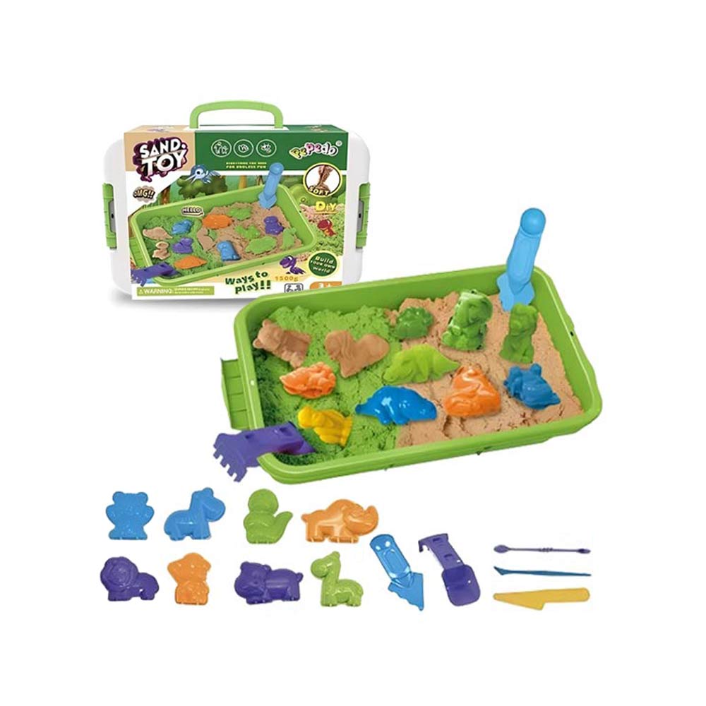 Sand Toy DIY Play Sand 1500g (3Yrs+) – Green