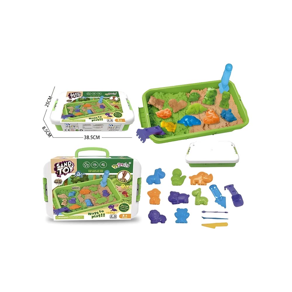 Sand Toy DIY Play Sand 1500g (3Yrs+) – Green