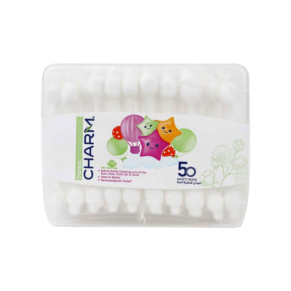 Sanita Charm Safety Buds - 50 Pcs