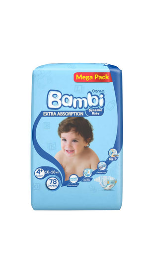 SanitaBambiSize-4+Large(10-18kg)78DiapersMegaPack2