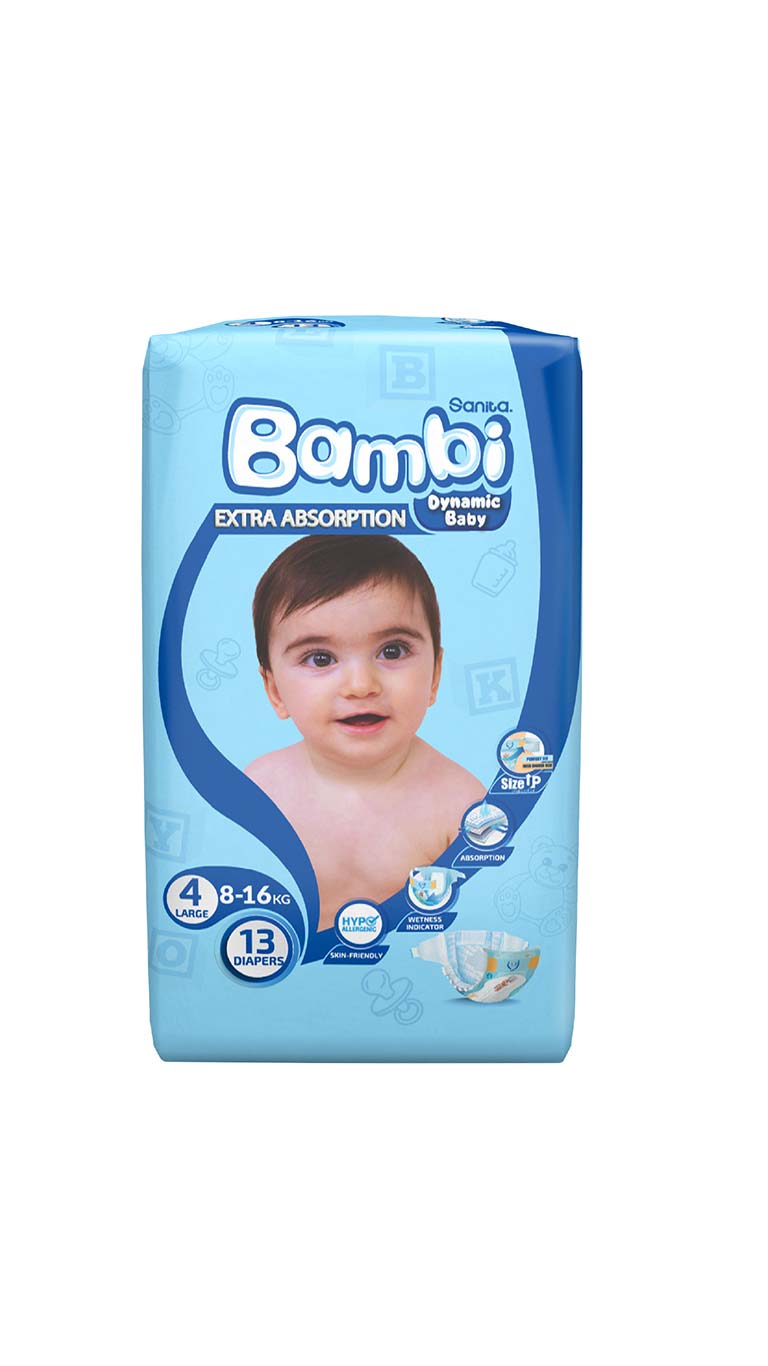 SanitaBambiSize4Large816kg13Diapers2