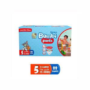 SanitaBambiSize5XLarge(12-18kg)88PantsJumboBox