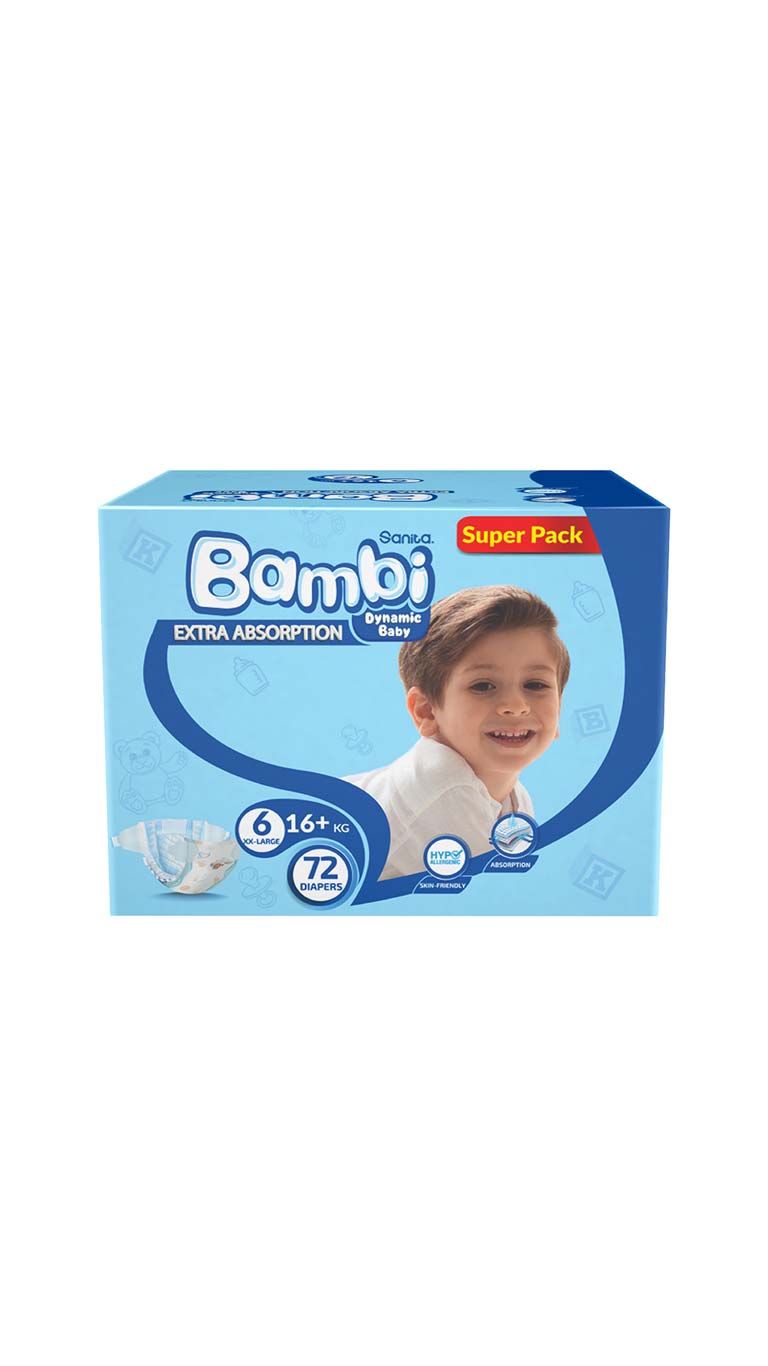 SanitaBambiSize6XXLarge(16+kg)72DiapersSuperPack2
