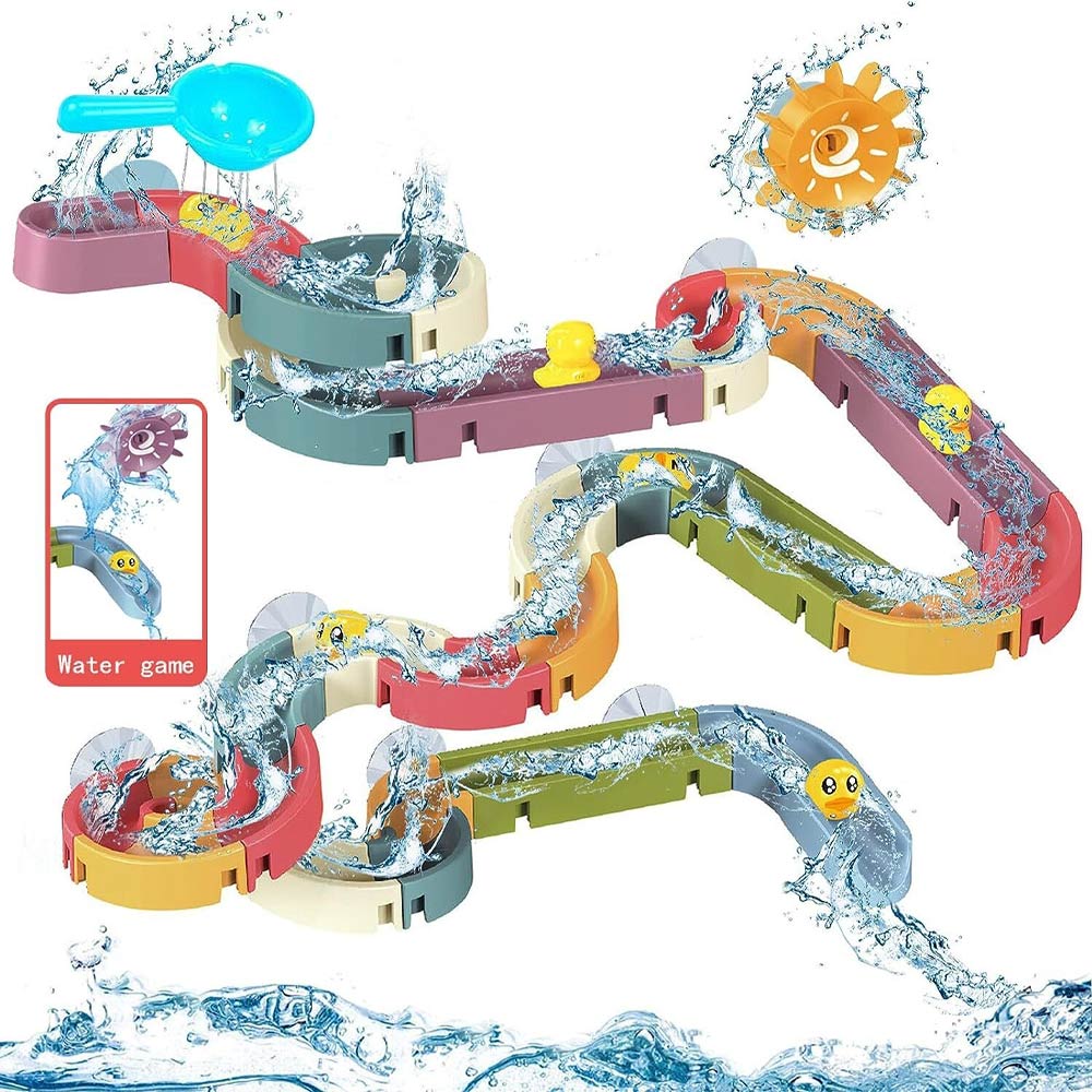Sedola Water Slideway Toys - Bath Time Toys 62 Pcs