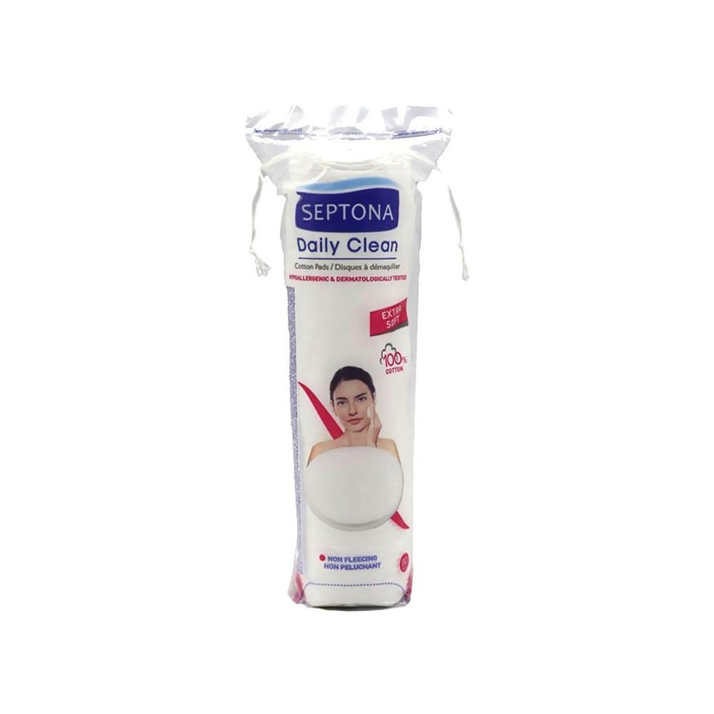 Septona Daily Clean Extra Soft Cotton Pads - 80 Pcs