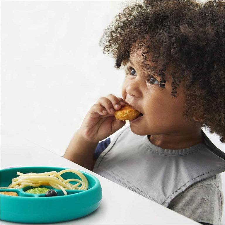 OXO Tot Silicone Divided Plate (9m+) - Teal