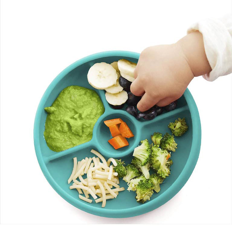 OXO Tot Silicone Divided Plate (9m+) - Teal