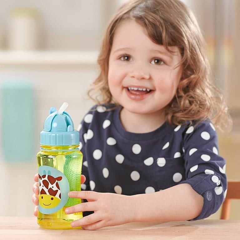 Skiphop Zoo Straw Bottle (12m+) 390ml - Giraffe