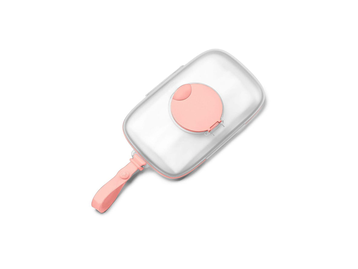 Skiphop Grab & Go Snug Seal Wipes Case - Blush Pink
