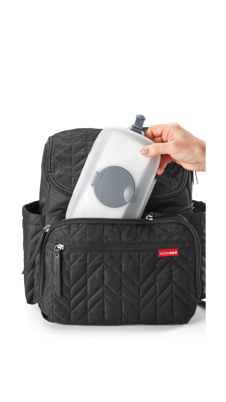 Skiphop Grab & Go Snug Seal Wipes Case - Gray