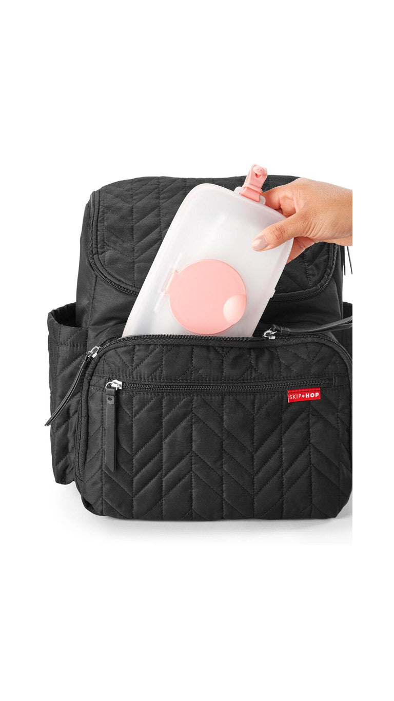 Skiphop Grab & Go Snug Seal Wipes Case - Blush Pink