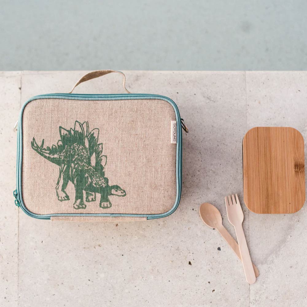 SoYoung Lunch Bag - Green Stegosaurus