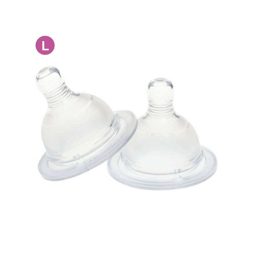 Spectra Wide Neck Nipples Large (5-7m) – 2 Pcs