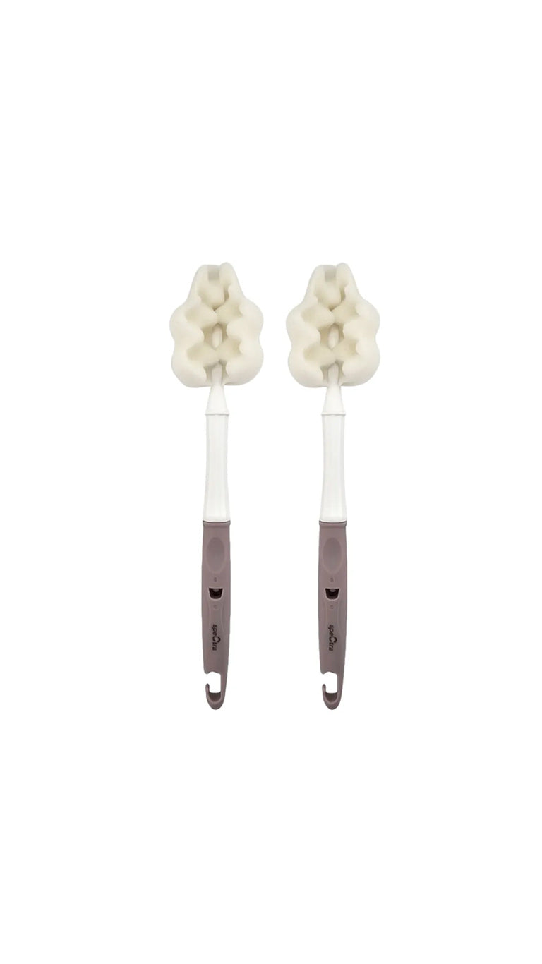 SpectraFeedingBottleBrushSetLavenderLongType2pcs