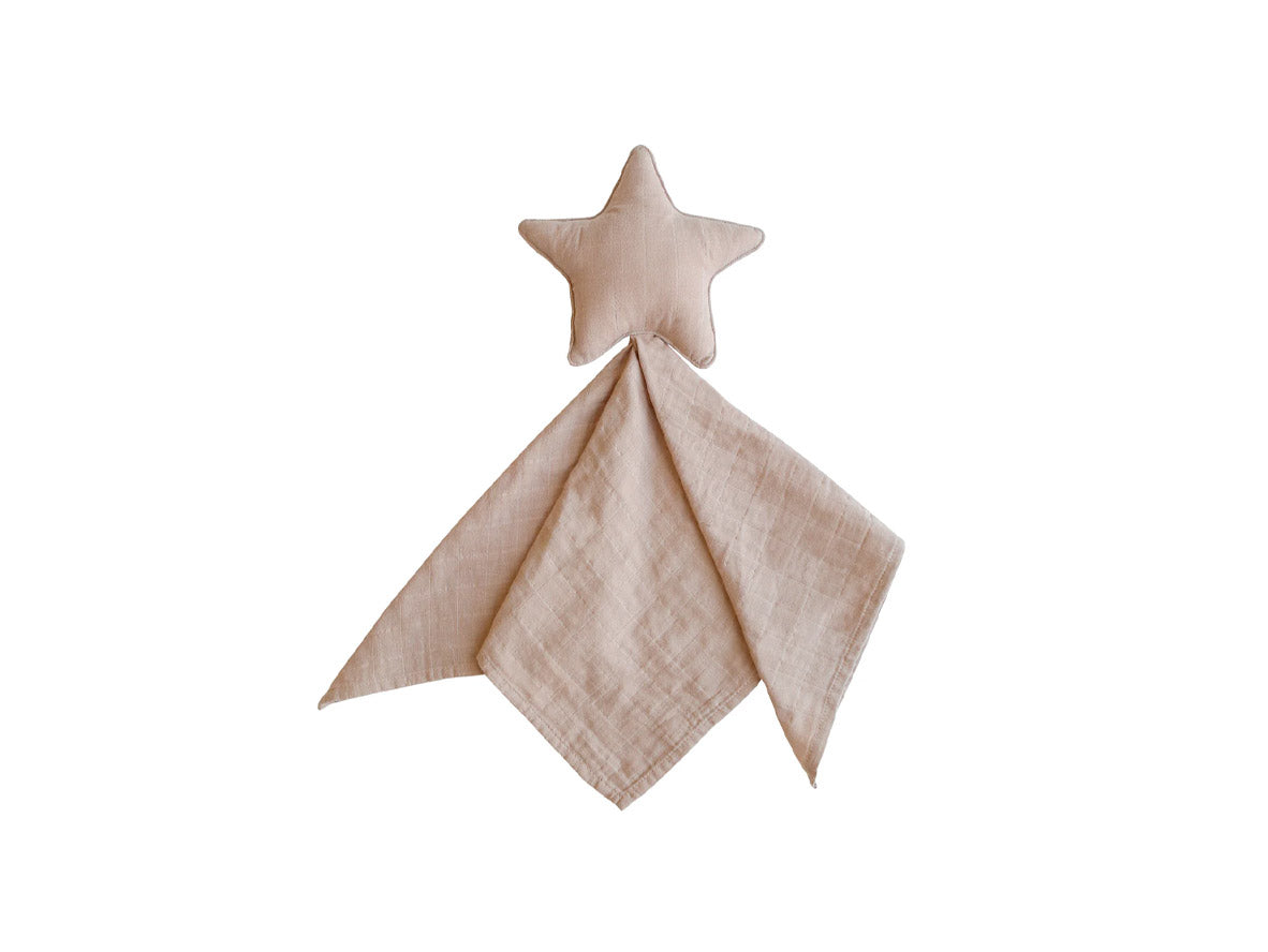 Mushie Lovey Blanket Star -  Natural