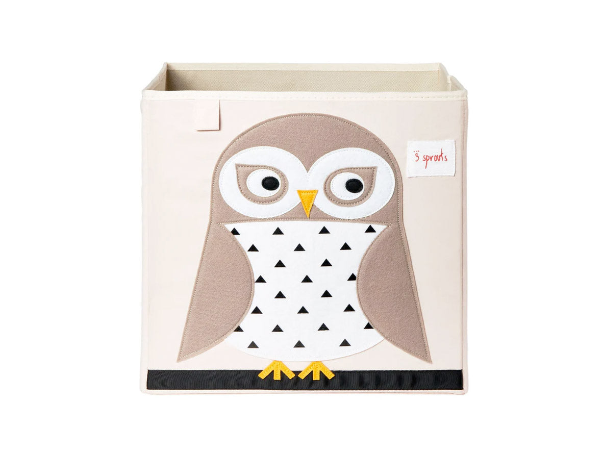3 Sprouts Storage Box - Owl