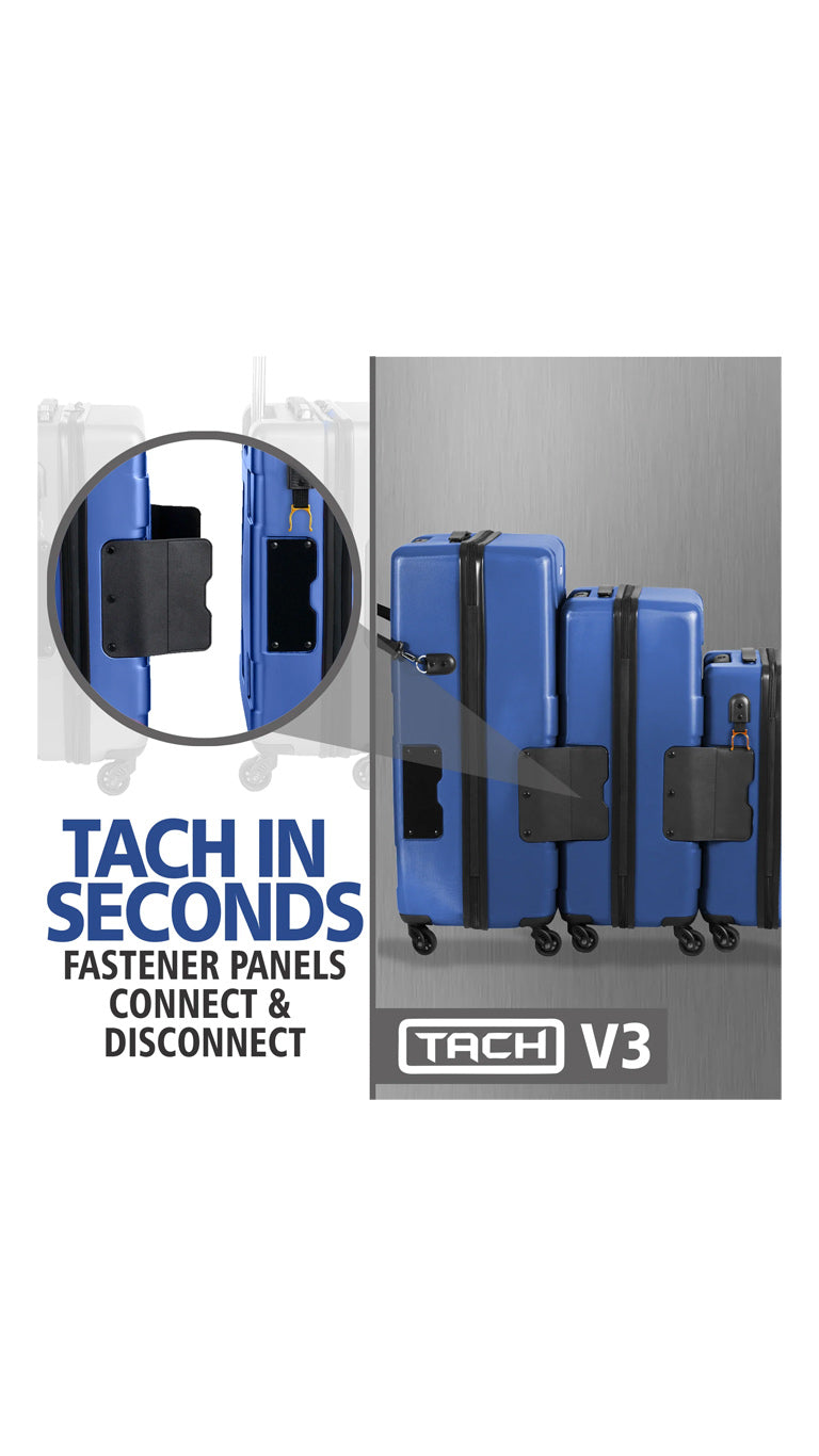 Tach V3 Connectable Luggage Bag Set of 3 - Midnight Blue