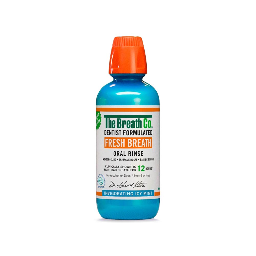 The Breath Co Fresh Breath Oral Rinse - Icy Mint 500ml
