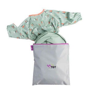 Tidy Tot Bib & Tray Set with Bag - Sage Green