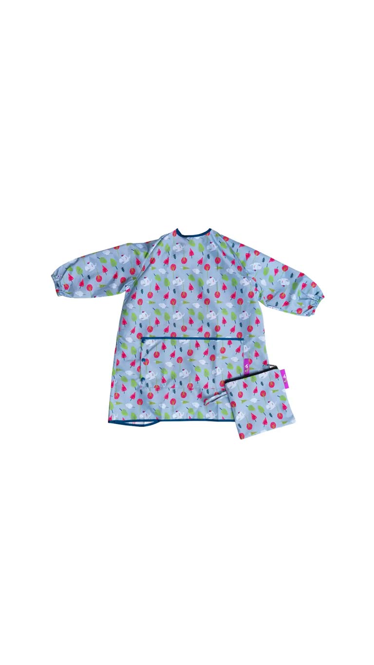 Tidy Tot Coverall Toddler Bib - Elephant & Trees