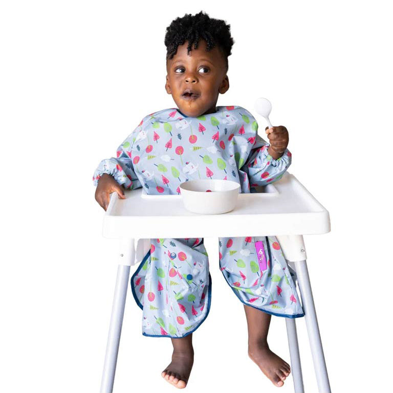 Tidy Tot Coverall Toddler Bib - Elephant & Trees