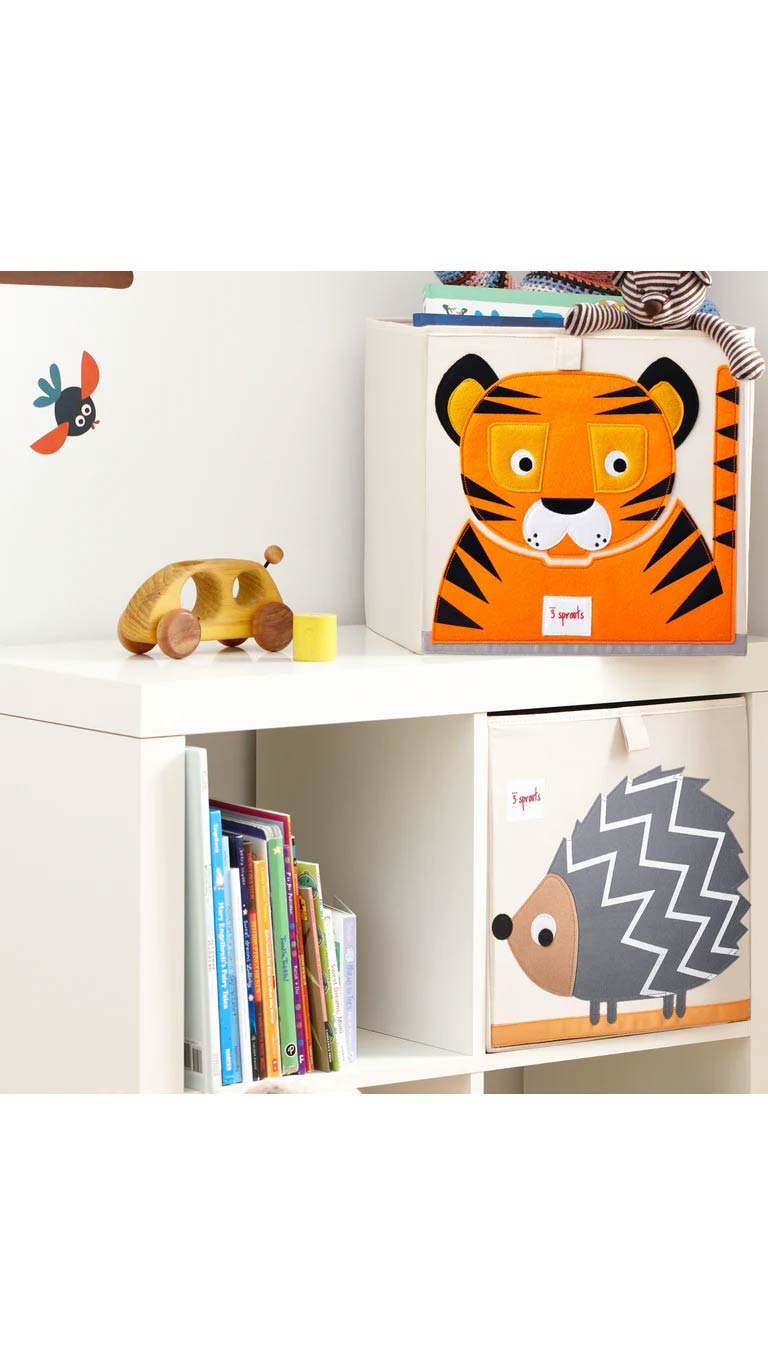 3 Sprouts Storage Box - Tiger