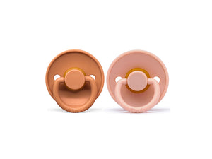 Tiny’s Size 1 Smoke Pink Capucino Pacifier (0-6m) – 2 Pcs