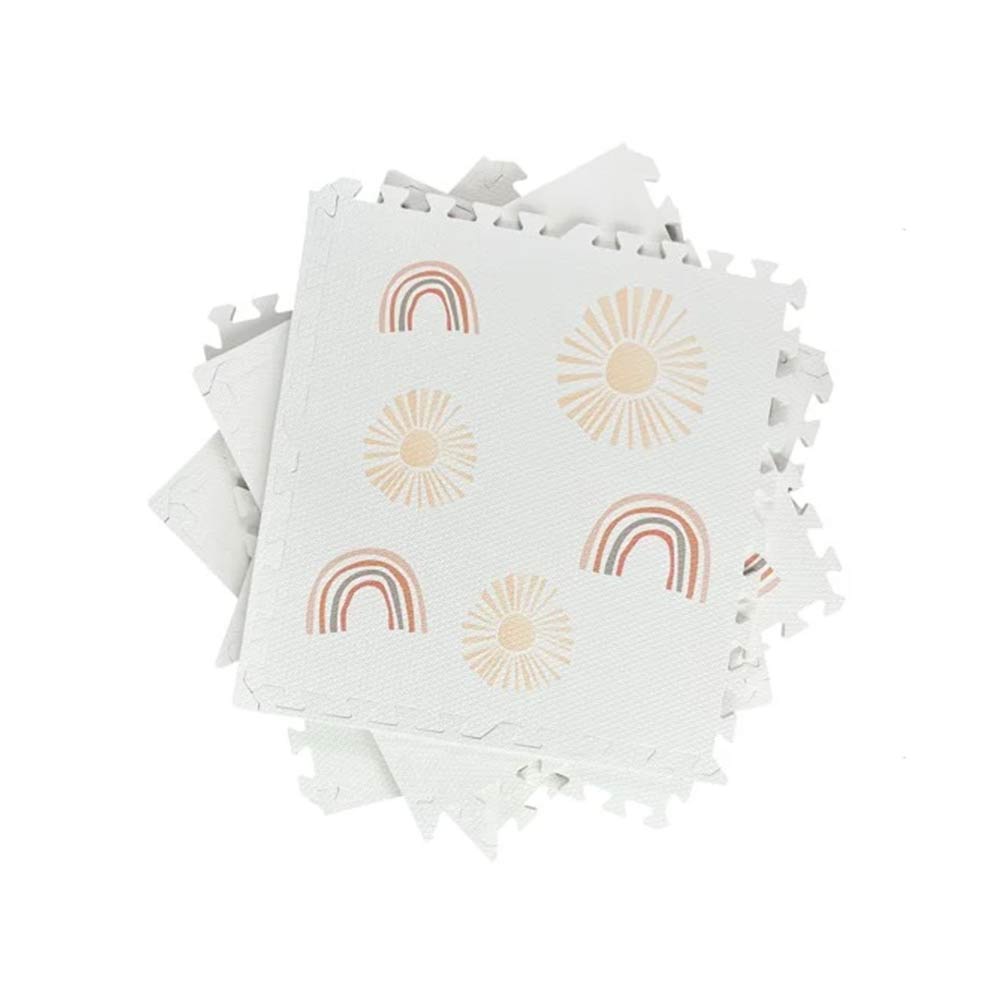 Tiny's Eva Play Mat White Rainbow (60x60cm) - 6 Pcs